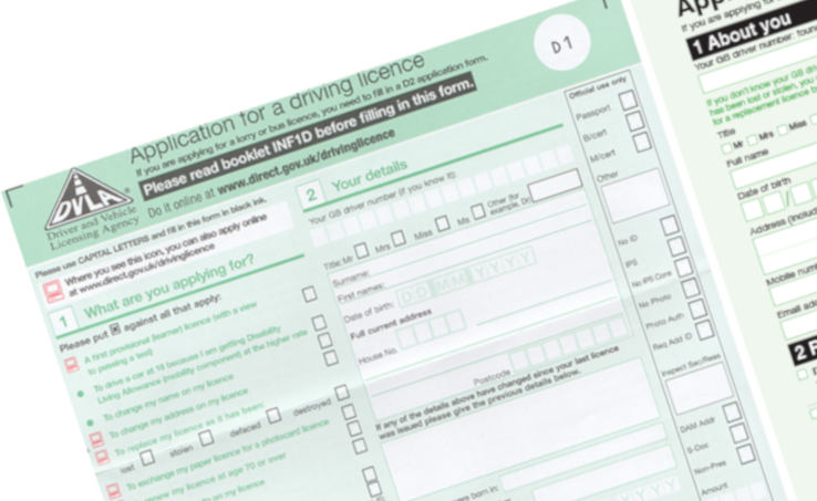 Application for driving Licence